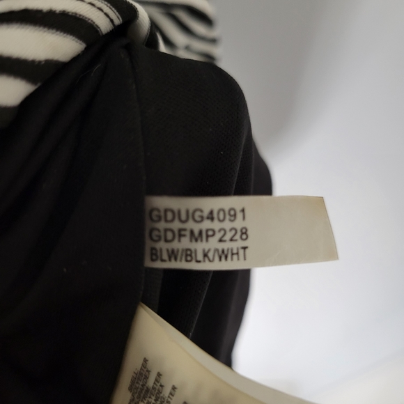 Guess women's black and white striped dress - Picture 6 of 10